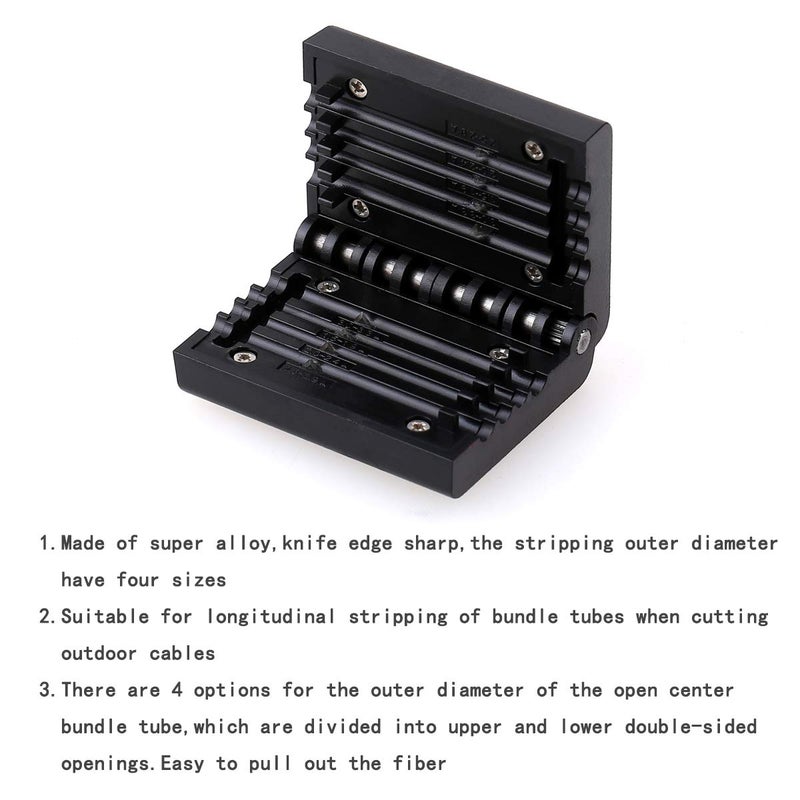 KELUSHI Fiber Optic Cable Jacket Loose Tube Longitudinal Cutter Beam Tube Fiber Cable Stripper Tool - Image 3